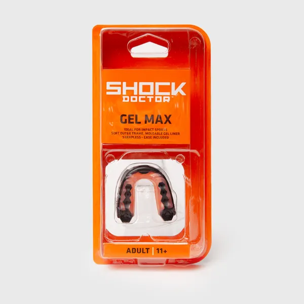 Bucal Shock Doctor Gel Naranja Negro
